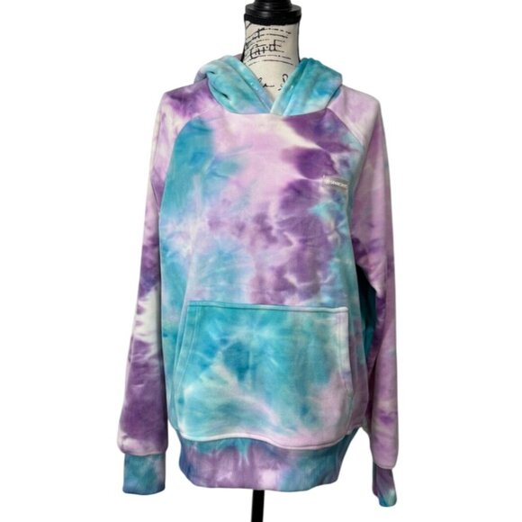 Spark Paws Hoodie Velvet Soft Sno Cone Tie-Dye Blue Purple Human Size L - Picture 1 of 8